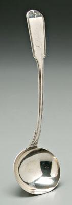 Charleston coin silver ladle,