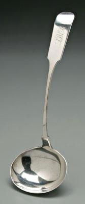 Charleston coin silver ladle,