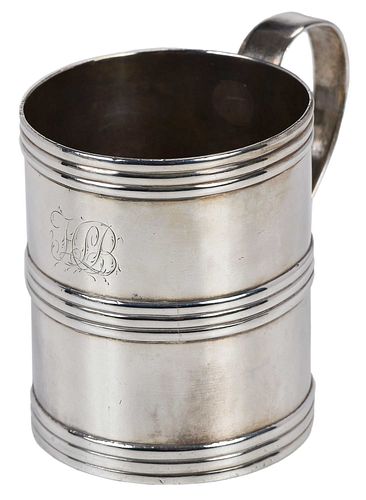 CHARLESTON COIN SILVER MUG,