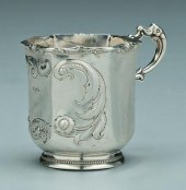 Charleston coin silver mug, pa