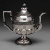 Charleston Coin Silver Teapot