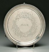 Charleston coin silver tray, r