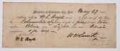 CHARLESTON SC MAYOR 1863 SIGNE
