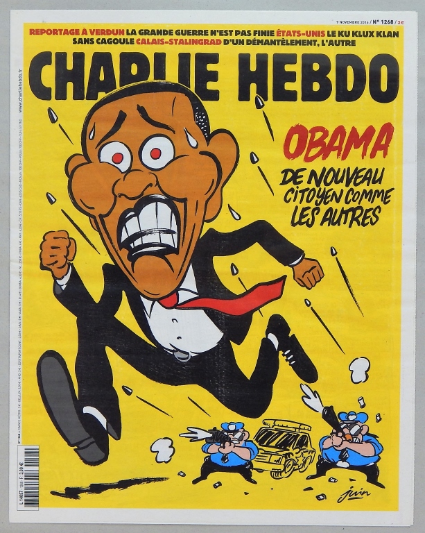 CHARLIE HEBDO BARACK OBAMA MAGAZINE