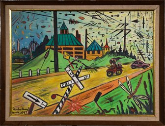Charlie Ramsey oil on canvas,