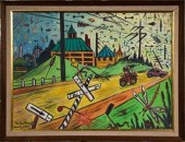 Charlie Ramsey oil on canvas,