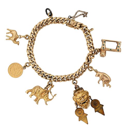 CHARM BRACELET WITH ELEPHANT,