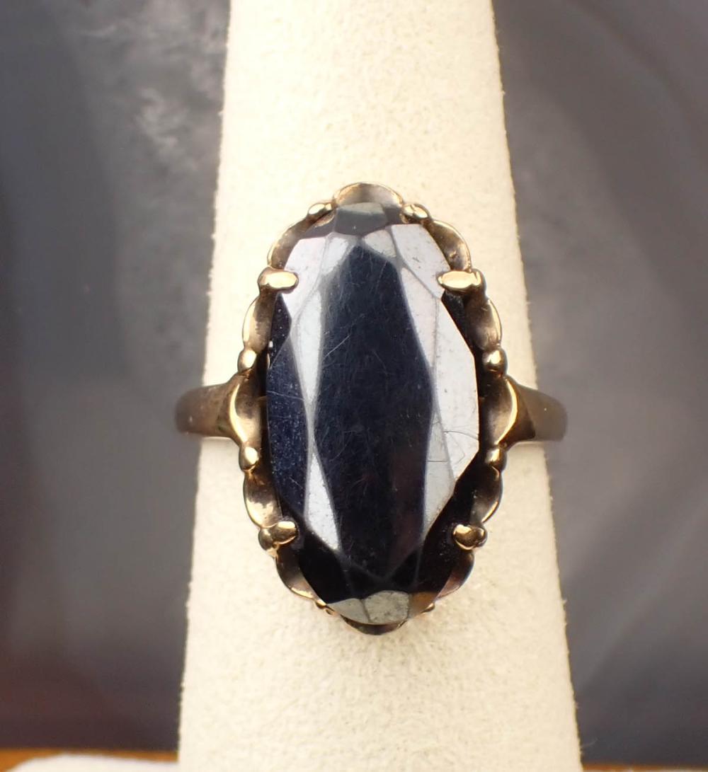CHARME SIGNED HEMATITE AND YELLOW