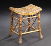 Charming Chinese Bamboo Stool,