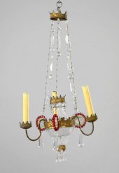 Charming Gilt-Brass and Cut Gl