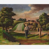 CHARMING REGIONALIST PAINTINGA
