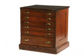 CHART CABINET - Mid 19th c Six