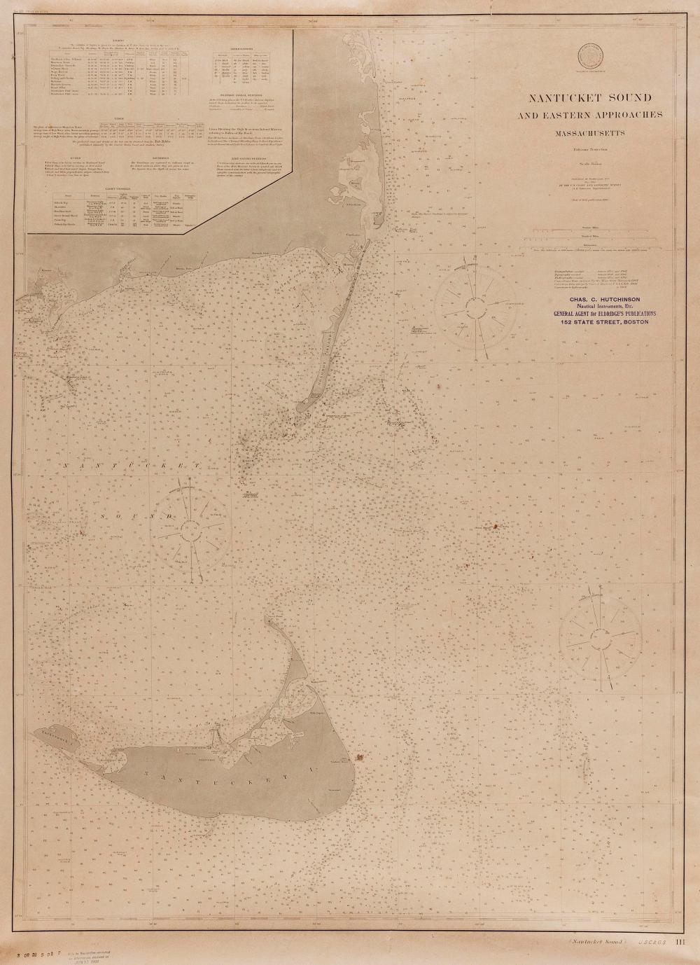 CHART "NANTUCKET SOUND AND