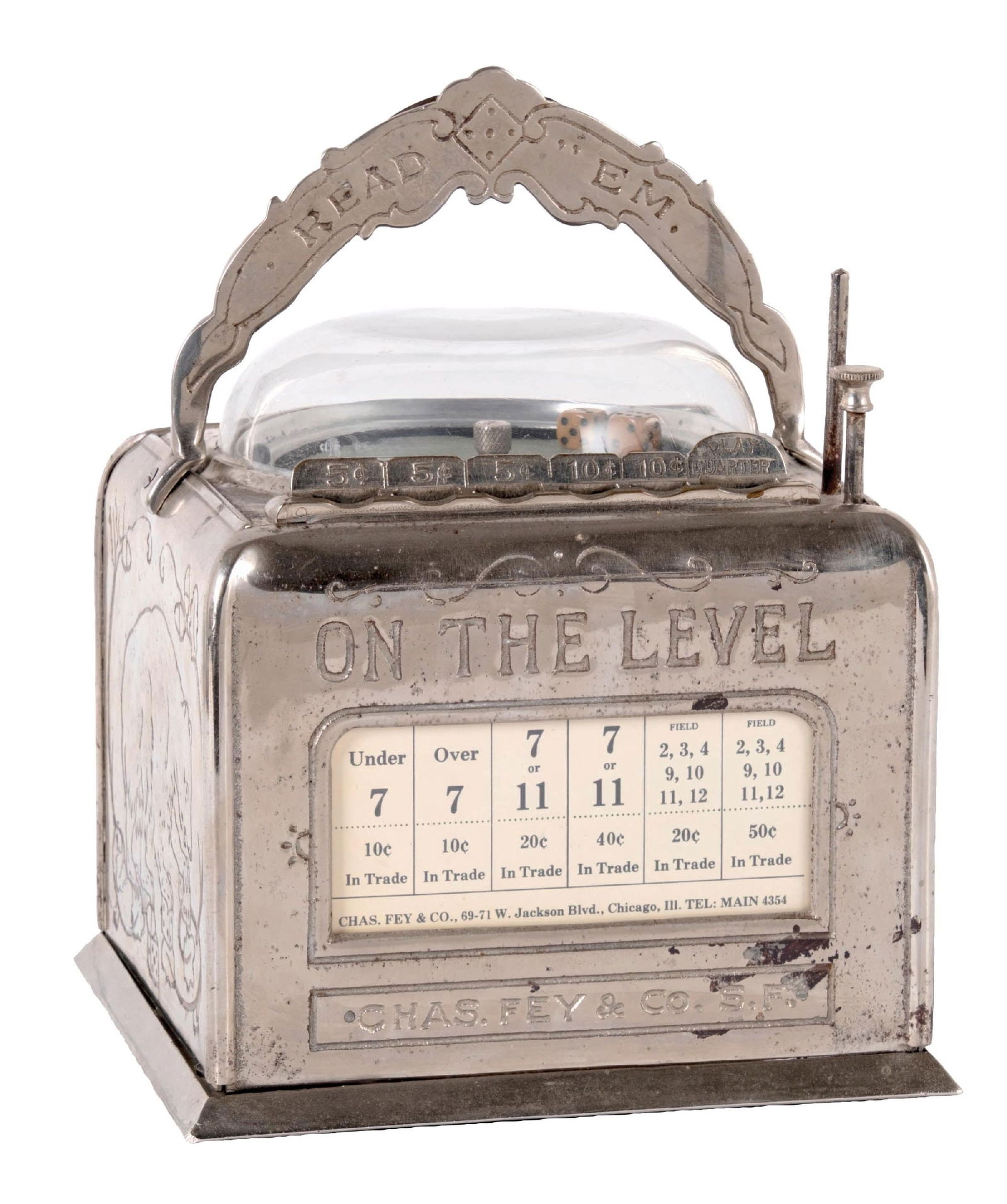 CHAS FEY "ON THE LEVEL" DICE