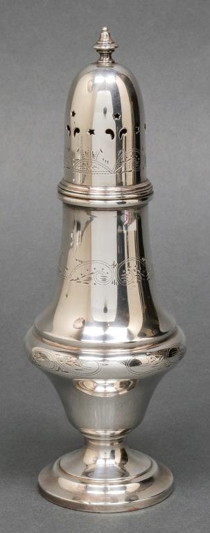 CHASED SILVER SUGAR CASTER Silver