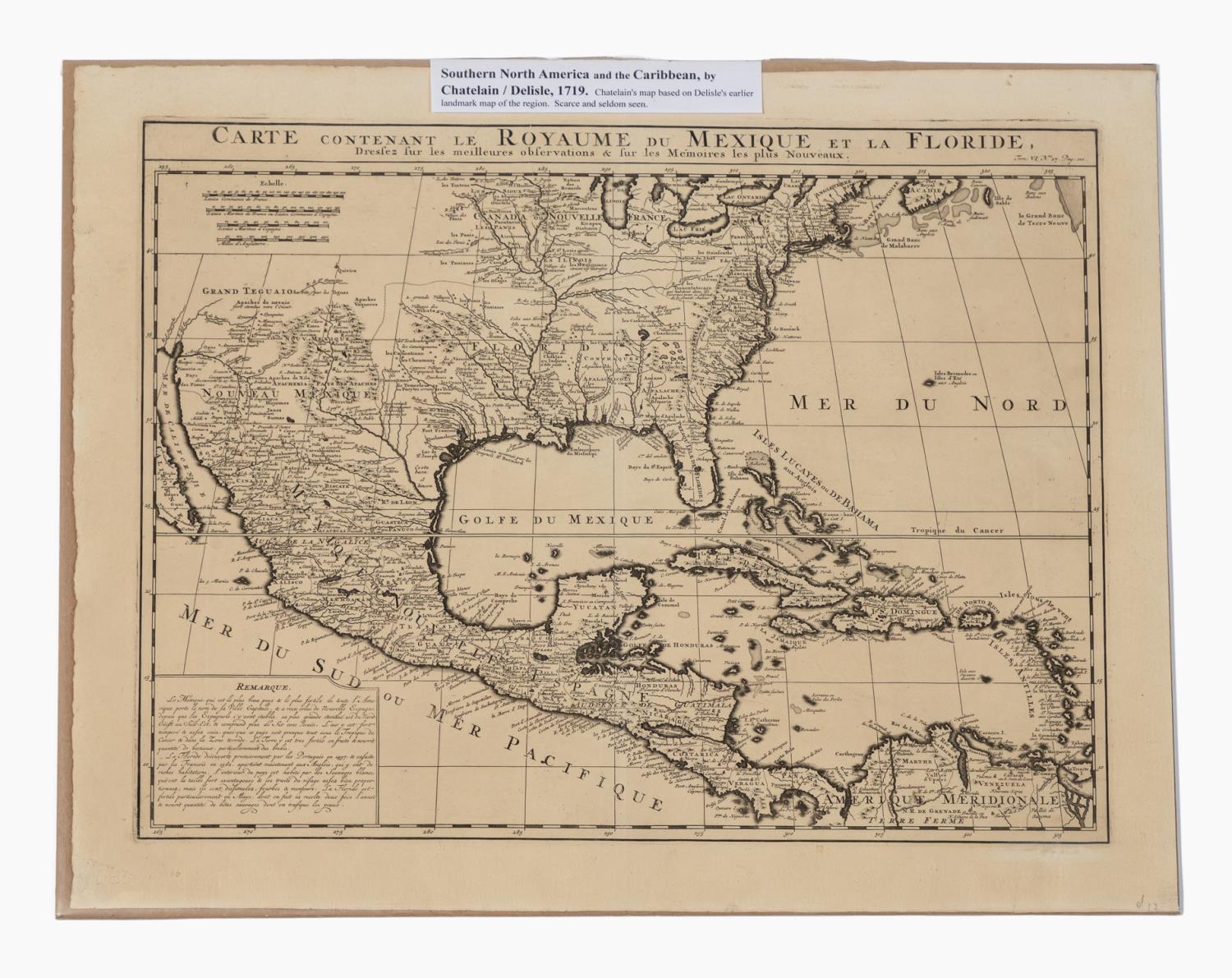 CHATELAIN MAP OF NORTH AMERICA &