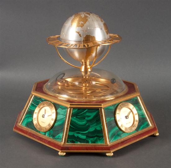 Chaumet gilt-metal malachite and