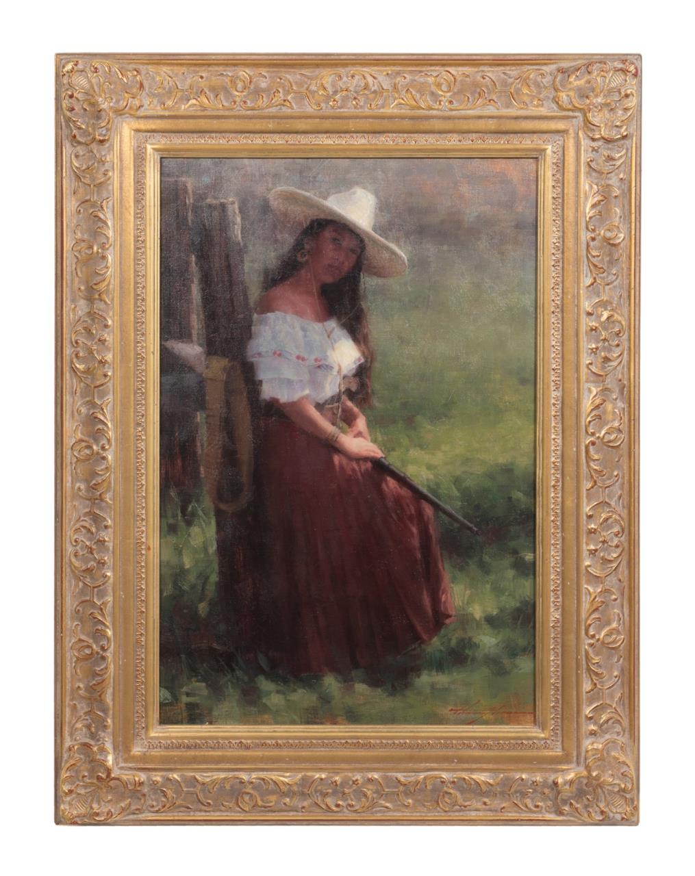 CHAUNCEY HOMER, "CARLOLITA", OIL ON