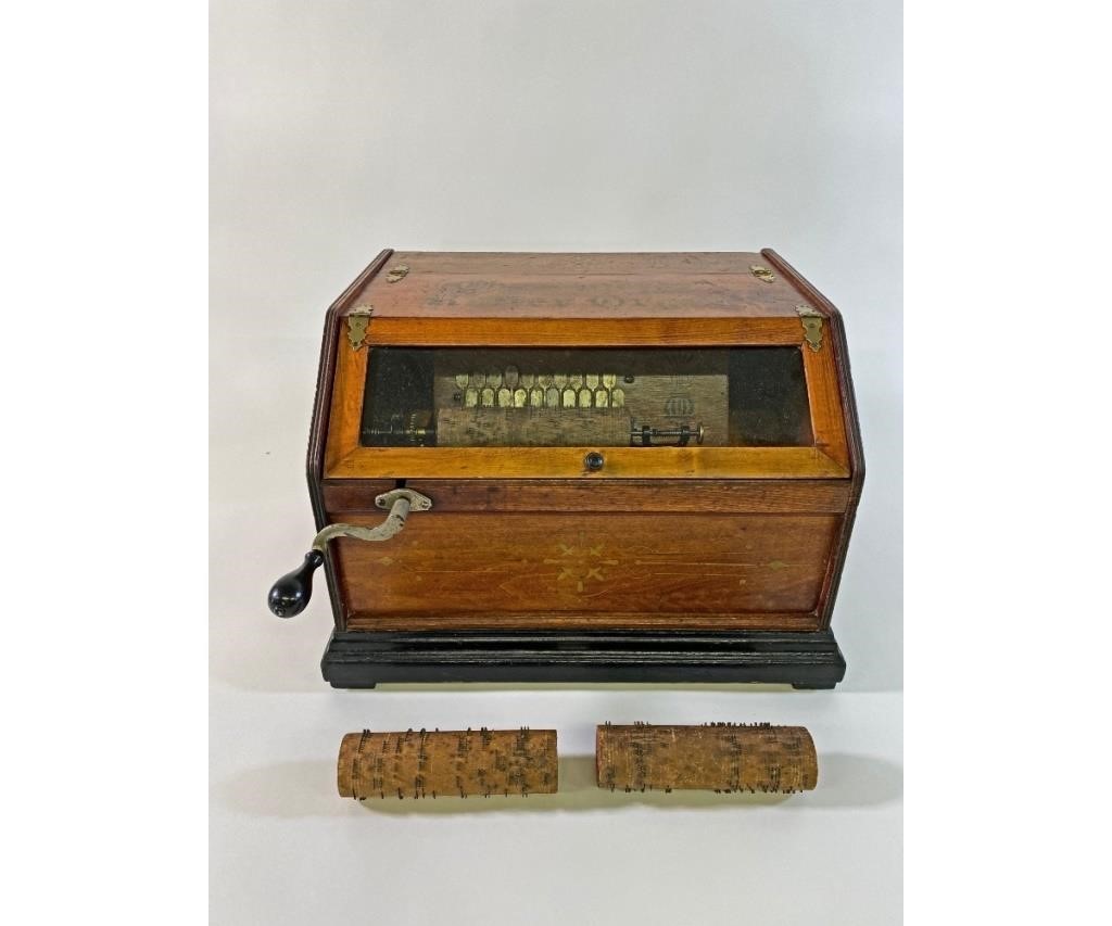 Chautauqua maple cased roller organ