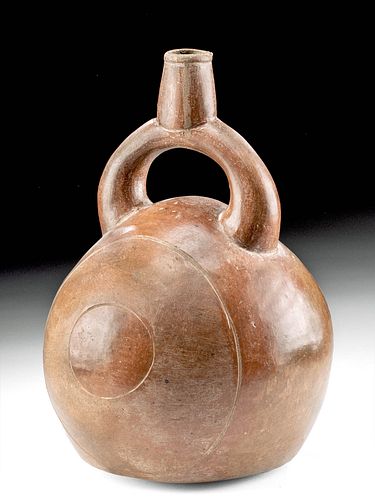 CHAVIN BICHROME STIRRUP VESSEL,