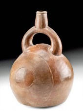 CHAVIN BICHROME STIRRUP VESSEL