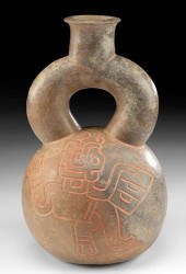 CHAVIN STIRRUP INCISED SUPERNA