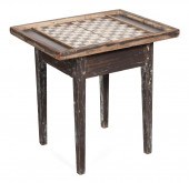 CHECKERBOARD TABLE 19TH CENTUR