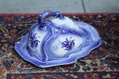 CHEESE KEEPER. Blue and white