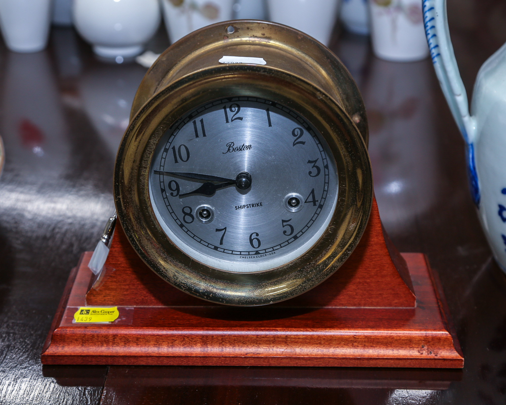 CHELSEA BOSTON MODEL SHIP'S CLOCK