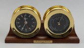 CHELSEA BRASS CLOCK AND BAROME