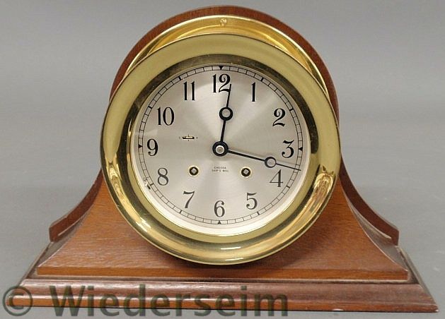 Chelsea brass ship's bell clock