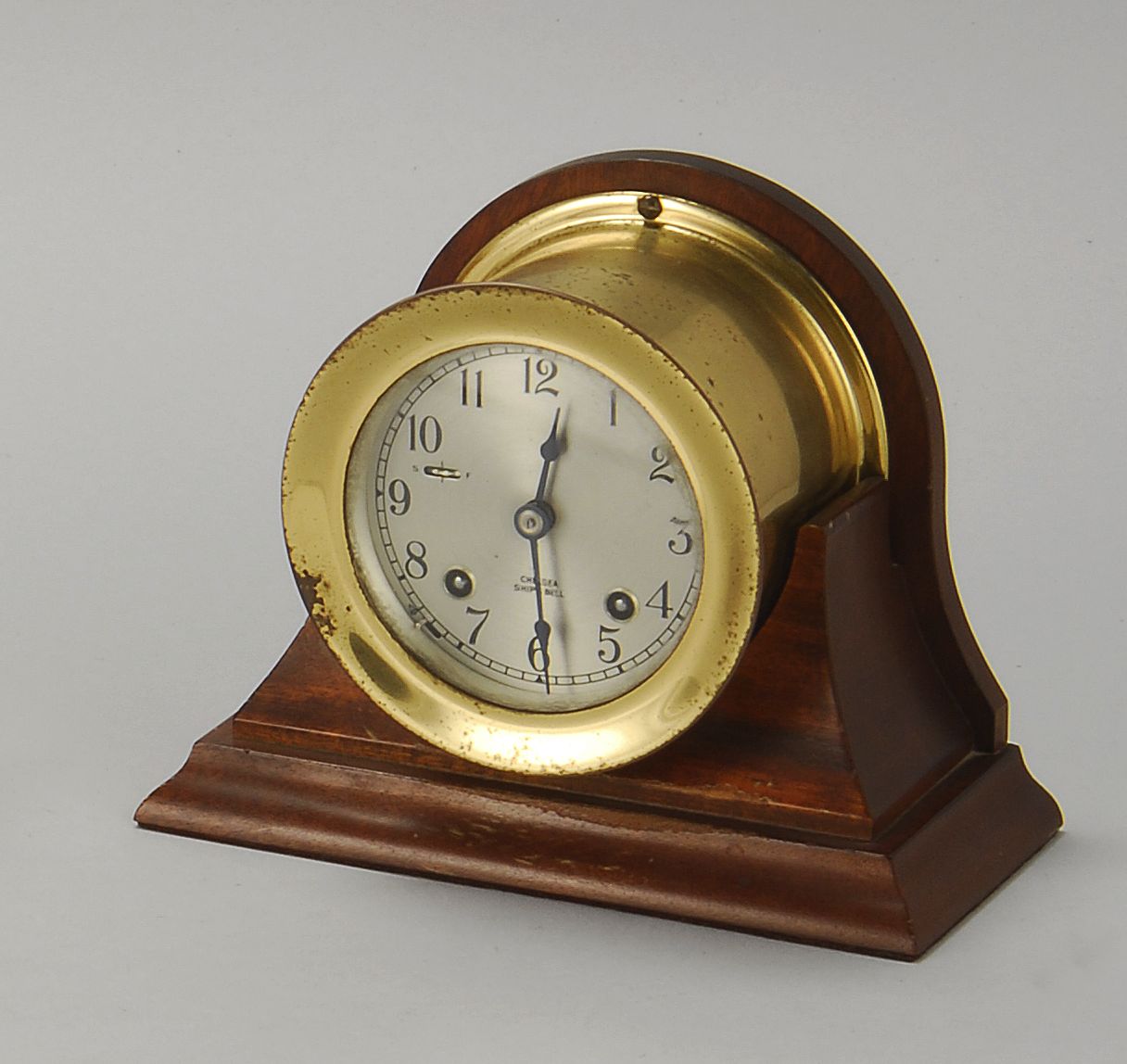 CHELSEA BRASS SHIP'S BELL CLOCKOn