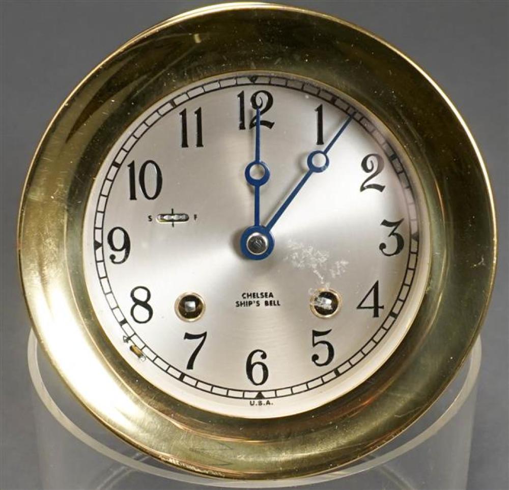 CHELSEA BRASS SHIP'S CLOCK,