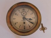 CHELSEA BRASS SHIPS CLOCKOld C