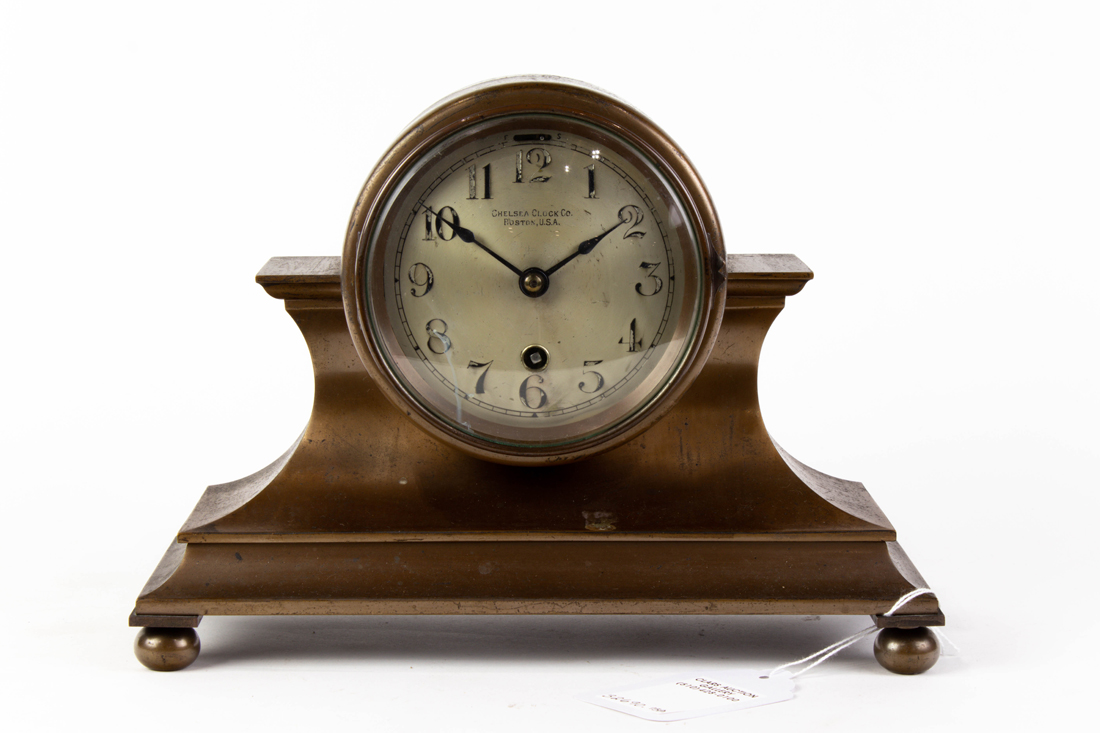 CHELSEA CLOCK CO. BRONZE TAMBOUR