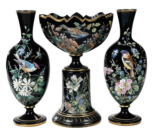 CHELSEA ENAMELED PORCELAIN THREE