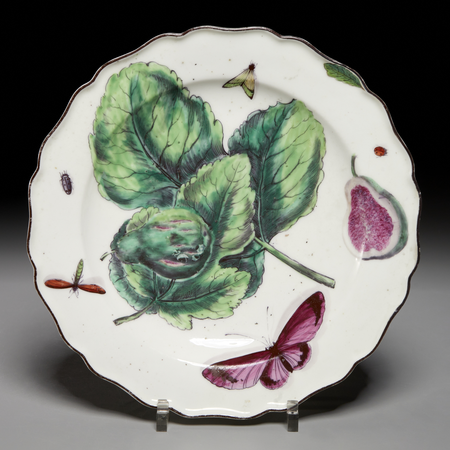 CHELSEA 'HANS SLOANE' DISH, 18TH C.