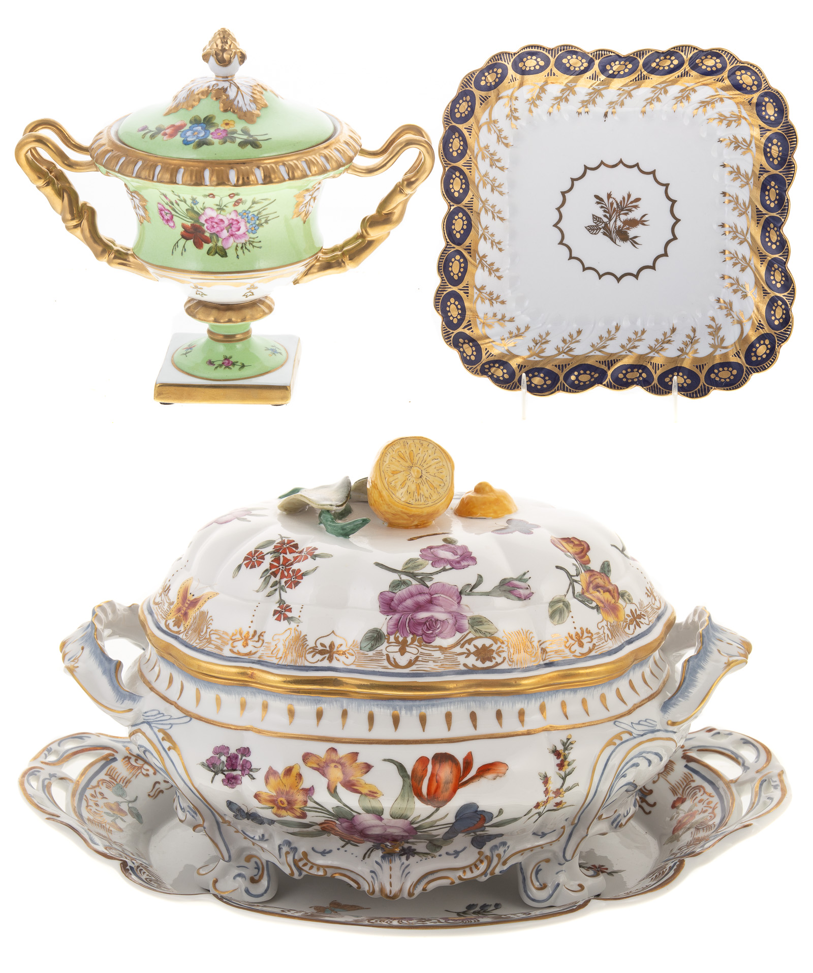 CHELSEA HOUSE SOUP TUREEN, URN &