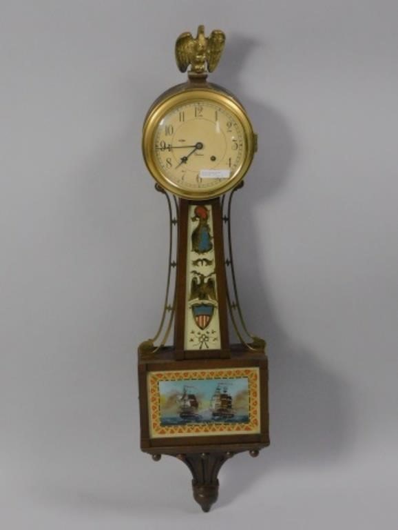 CHELSEA MAHOGANY BANJO CLOCK,