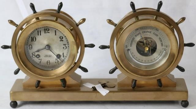 CHELSEA SHIP'S BELL CLOCK AND