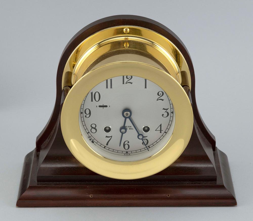 CHELSEA SHIP'S BELL CLOCK BOSTON,