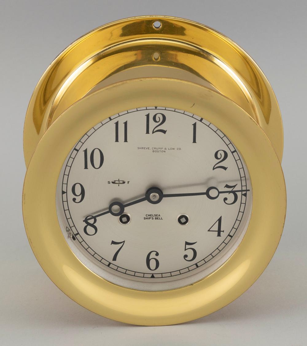 CHELSEA SHIP'S BELL CLOCK BOSTON,