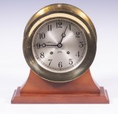CHELSEA SHIP'S BELL CLOCK Vint