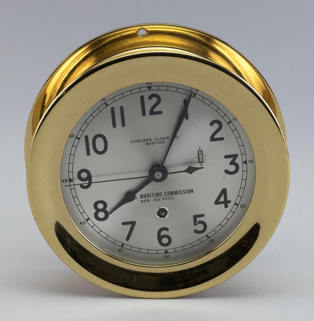 CHELSEA SHIP’S CLOCK 20TH CENTURY
