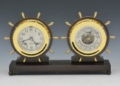 CHELSEA SHIP'S CLOCK & BAROMET