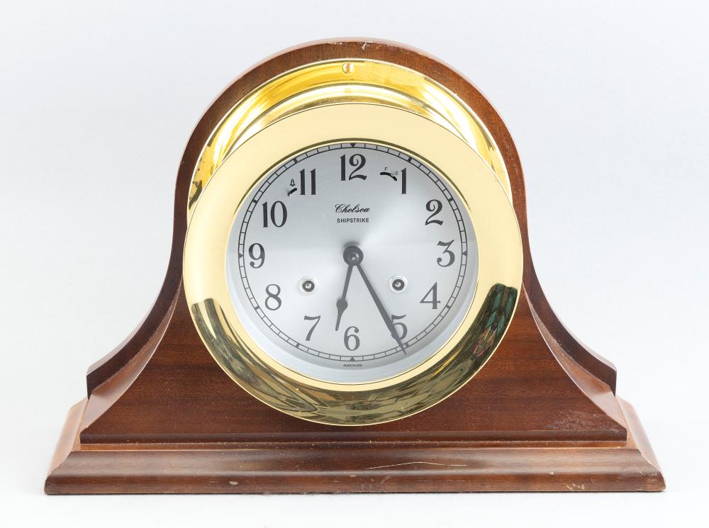 CHELSEA SHIP'S CLOCK LATE 20TH