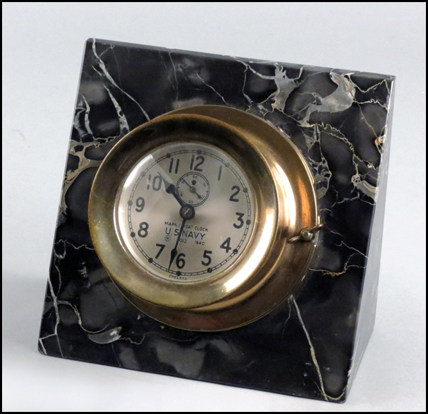 CHELSEA U.S. NAVY DESK CLOCK.