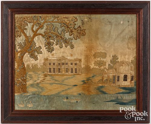 CHENILLE NEEDLEWORK AND PAINTED