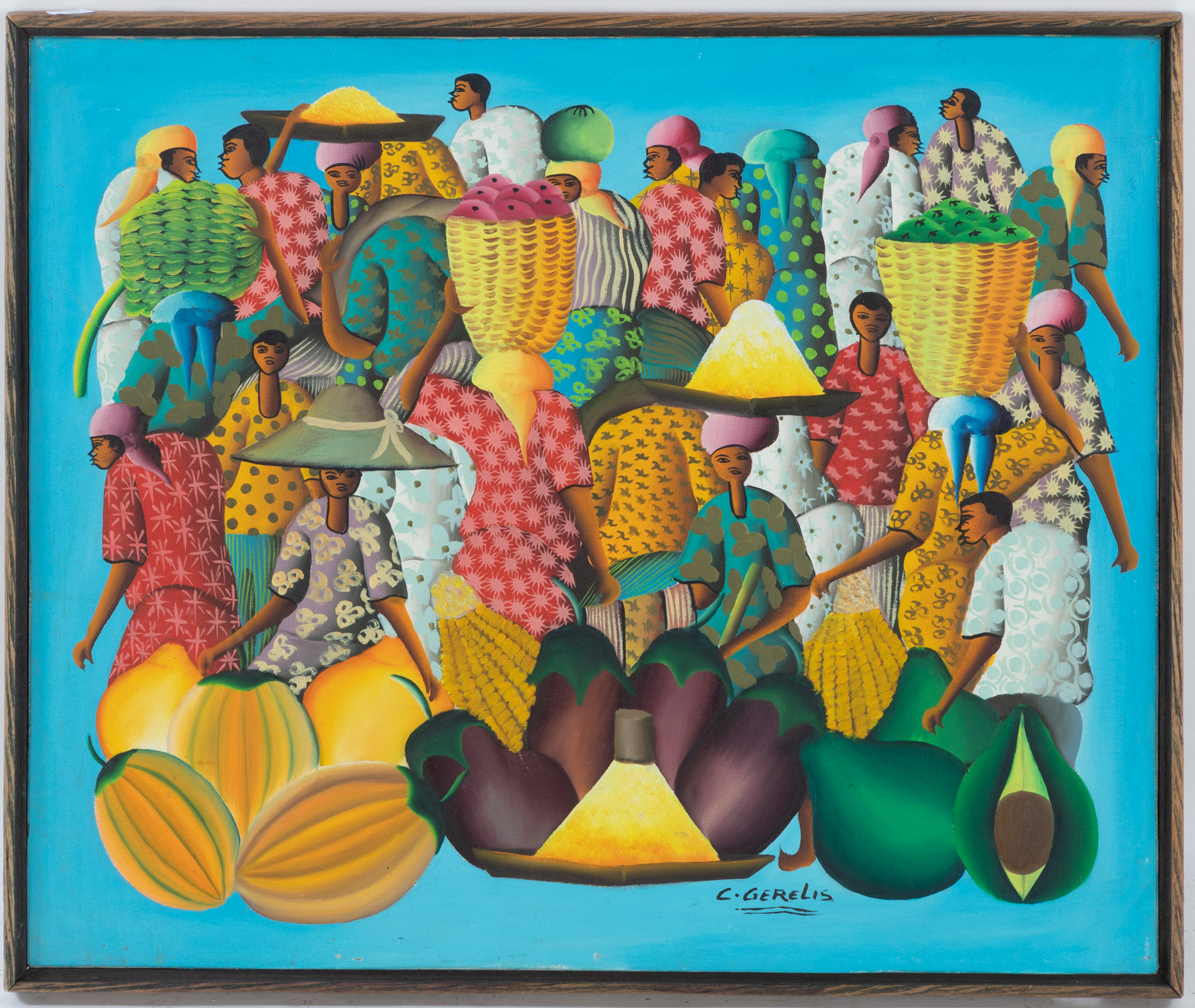 CHERIE GERELIS. MARKET SCENE,