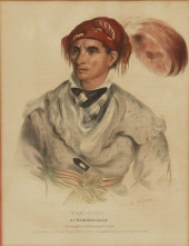 CHEROKEE CHIEF LITHOGRAPH INDI